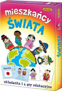 Okładka książki Mieszkańcy świata Gra edukacyjna