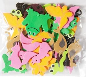 Okładka książki Naklejki z pianki zwierzaki 40szt