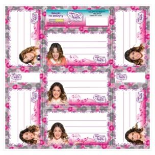 Opakowanie Nalepki na zeszyty Violetta