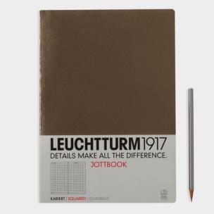 Opakowanie Notatnik A4 w kratkę szarobrązowy