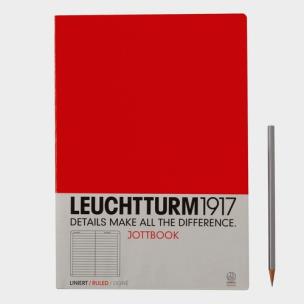 Opakowanie Notatnik A4 w linie czerwony