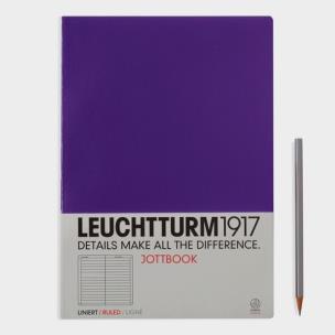 Opakowanie Notatnik A4 w linie fioletowy