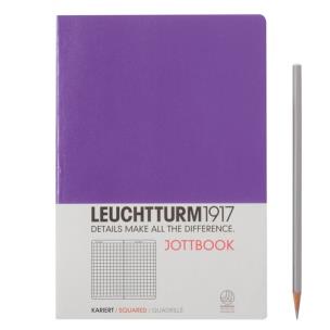 Opakowanie Notatnik Medium w kratkę fioletowy