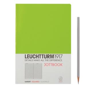 Opakowanie Notatnik Medium w kratkę limonkowy