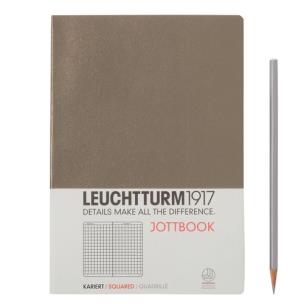 Opakowanie Notatnik Medium w kratkę szarobrązowy