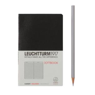 Opakowanie Notatnik Pocket w kratkę czarny