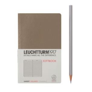 Opakowanie Notatnik Pocket w kratkę szarobrązowy