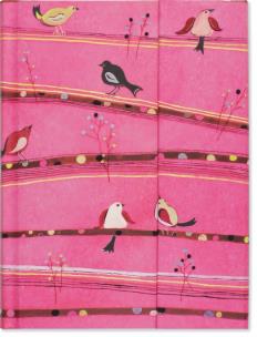 Opakowanie Notatnik Zamykany Różowe Ptaki