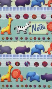 Opakowanie Notes bloczkowy ND 114 z długopisem Zwierzątka