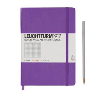 Opakowanie Notes Medium w kratkę fioletowy