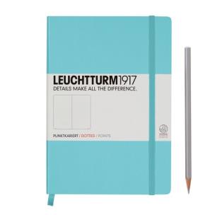 Opakowanie Notes Medium w kropki turkusowy
