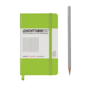 Opakowanie Notes Pocket w kratkę limonkowy