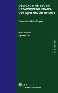 Okładka książki Obligacyjne skutki ustawowego prawa odstąpienia od umowy