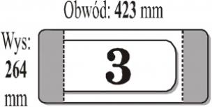 Opakowanie Okładka książkowa nr 3 (50szt) IKS