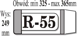 Opakowanie Okładka książkowa regulowana R55 (50szt) IKS