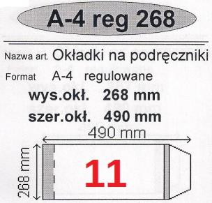 Okładka książki Okładka na podr A4 regulowana nr 11 (50szt) NARNIA