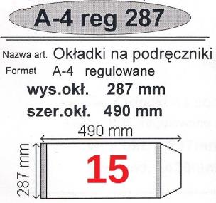 Okładka książki Okładka na podr A4 regulowana nr 15 (50szt) NARNIA