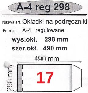 Okładka książki Okładka na podr A4 regulowana nr 17 (50szt) NARNIA