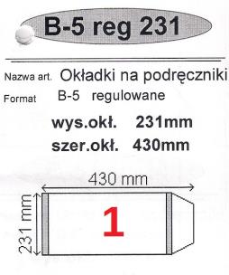 Okładka książki Okładka na podr B5 regulowana nr 1 (25szt) NARNIA