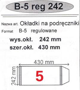 Okładka książki Okładka na podr B5 regulowana nr 5 (50szt) NARNIA
