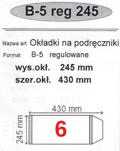 Okładka książki Okładka na podr B5 regulowana nr 6 (50szt) NARNIA