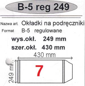 Okładka książki Okładka na podr B5 regulowana nr 7 (25szt) NARNIA