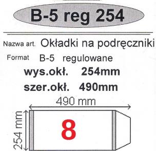 Okładka książki Okładka na podr B5 regulowana nr 8 (25szt) NARNIA