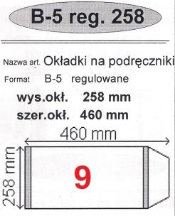 Okładka książki Okładka na podr B5 regulowana nr 9 (25szt) NARNIA