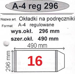 Okładka książki Okładka na podr regulowana nr 16 (25szt) NARNIA