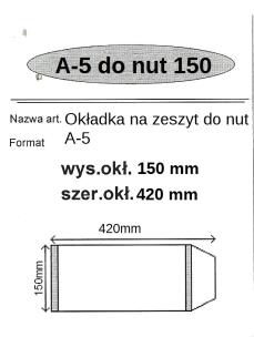 Okładka książki Okładka na zeszyt do nut A5 (25szt) NARNIA