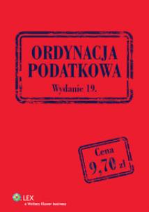 Okładka książki Ordynacja podatkowa