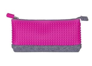 Opakowanie Piórnik tuba Pixel Bags szaro-fuksja