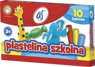 Okładka książki Plastelina Szkolna 10 kolorów AS