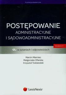 Okładka książki Postępowanie administracyjne i sądowoadministracyjne w pytaniach i odpowiedziach