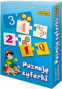 Opakowanie Poznaję cyferki Gra puzzlowa