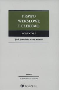 Okładka książki Prawo wekslowe i czekowe Komentarz