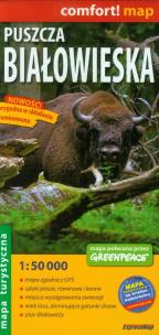Opakowanie Puszcza Białowieska laminowana mapa turystyczna 1:50 000