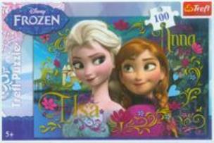 Okładka książki Puzzle 100 Frozen TREFL