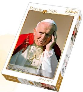 Okładka książki Puzzle 1000 Jan Paweł II Rok 1999 TREFL