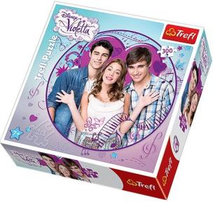 Okładka książki Puzzle 300 okrągłe Violetta i przyjaciele TREFL