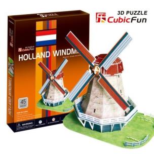 Okładka książki Puzzle 3D Holland Windmill