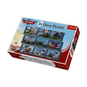 Okładka książki Puzzle 3xStory Samoloty TREFL
