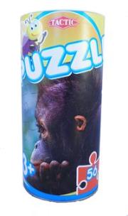 Opakowanie Puzzle w puszce 56 elementów Małpa