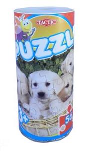 Opakowanie Puzzle w puszce 56 elementów Pies