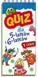 Okładka książki Quiz dla 5-latków i 6-latków cz. 1