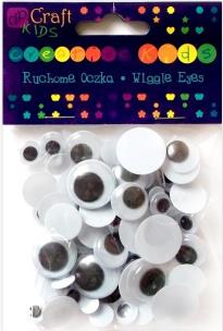 Okładka książki Ruchome oczka mix 75 szt