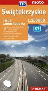 Okładka książki Świętokrzyskie TIR mapa samochodowa