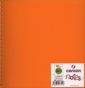 Opakowanie Szkicownik kwadratowy Canson Notes 50 kartek pomarańczowy