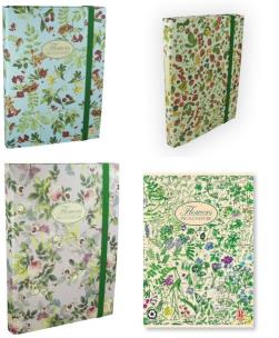Opakowanie Teczka kartonowa z gumką B4 Pigna Nature Flowers grzbiet 3 cm mix wzorów