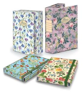 Opakowanie Teczka kartonowa z gumką B4 Pigna Nature Flowers grzbiet 7 cm mix wzorów